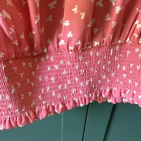 Y2K Vintage Fairy Smocked Crop Camisole Top Whimsigoth Size Small - Picture 3 of 5